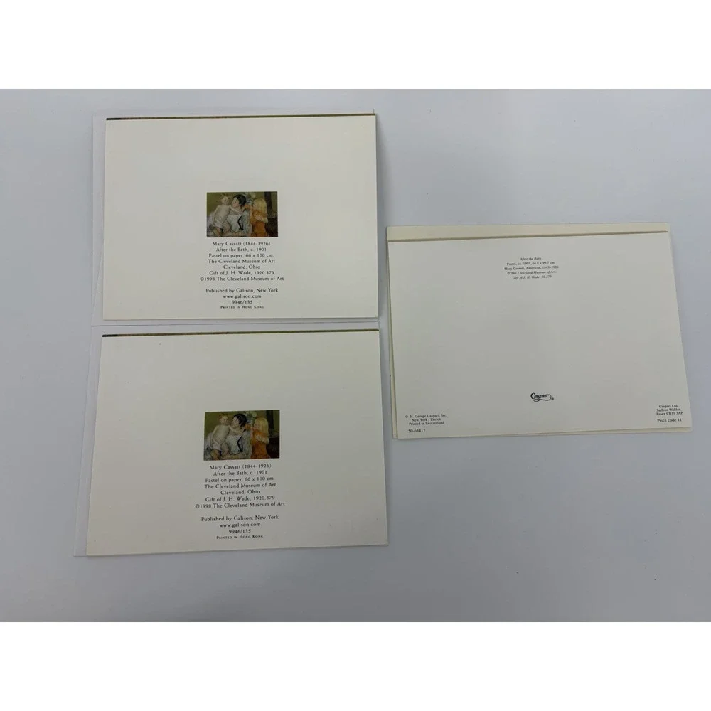 Mary Cassatt Blank Inside Greeting Note Cards and Envelopes Lot of 11 Cards